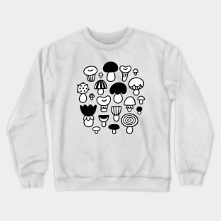 Funky doodle mushrooms Crewneck Sweatshirt